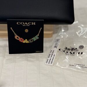 Coach Vibrant Multicolor Necklace